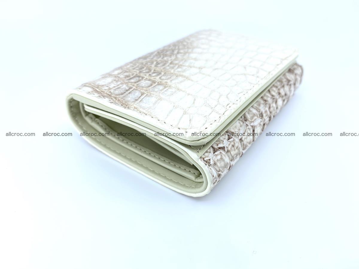 Genuine Siamese crocodile skin wallet for women 412 Foto 4