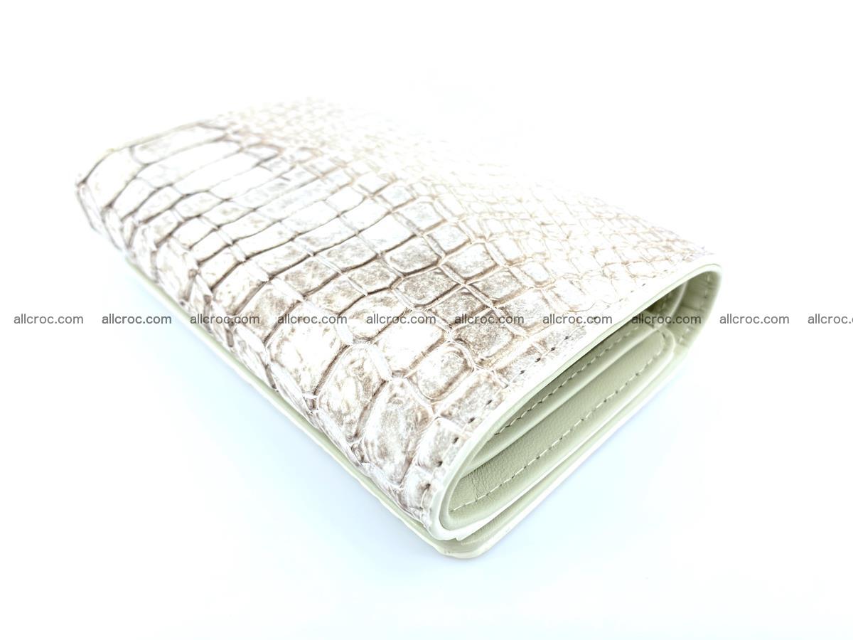 Genuine Siamese crocodile skin wallet for women 412 Foto 5
