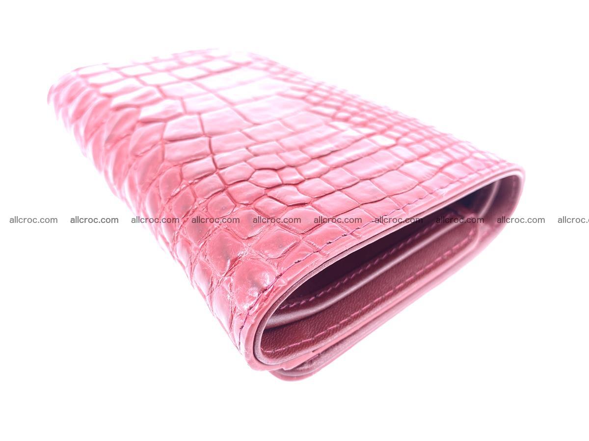 Genuine Siamese crocodile skin wallet for women 408 Foto 5