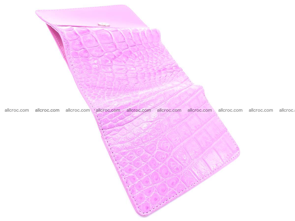 Genuine Siamese crocodile skin wallet for women 406 Foto 7