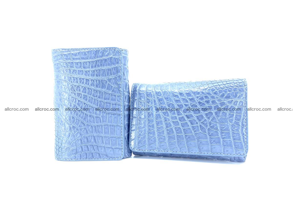Genuine Siamese crocodile skin wallet for women 414 Foto 10