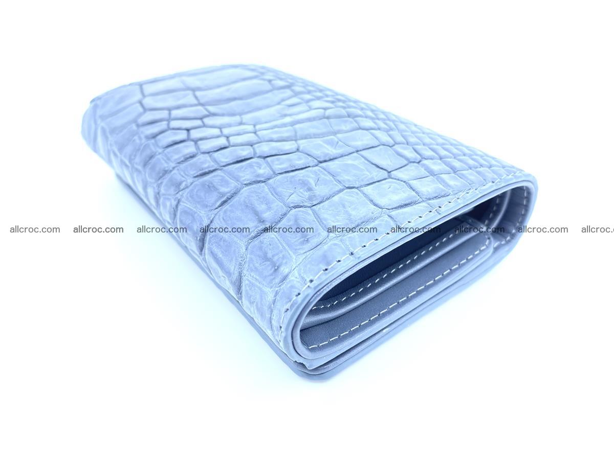Genuine Siamese crocodile skin wallet for women 414 Foto 5