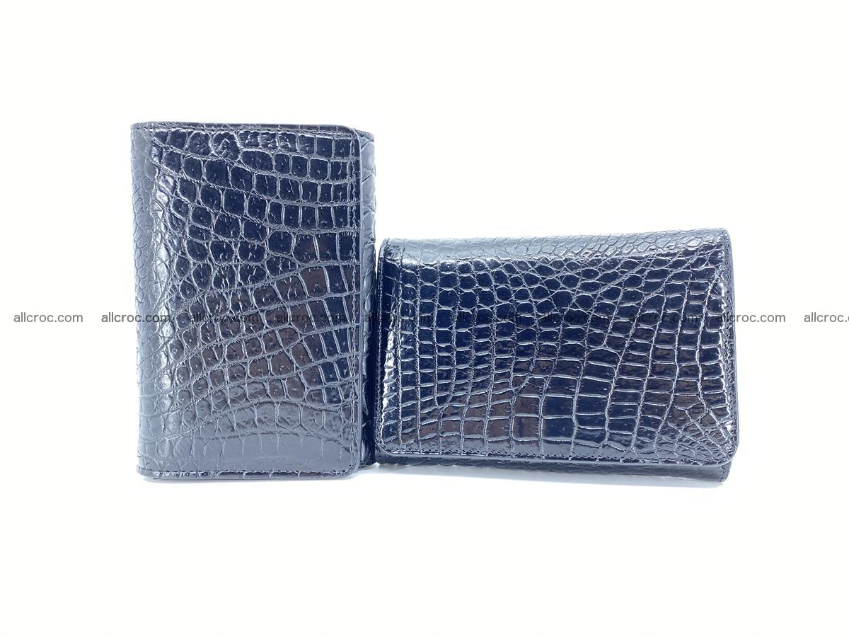 Genuine Siamese crocodile skin wallet for women 419 Foto 4