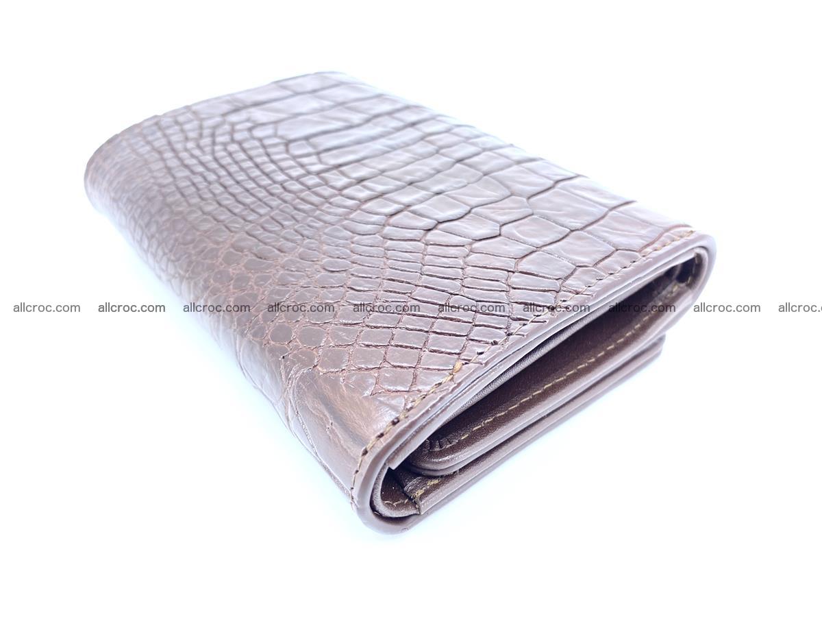 Genuine Siamese crocodile skin wallet for women 416 Foto 5