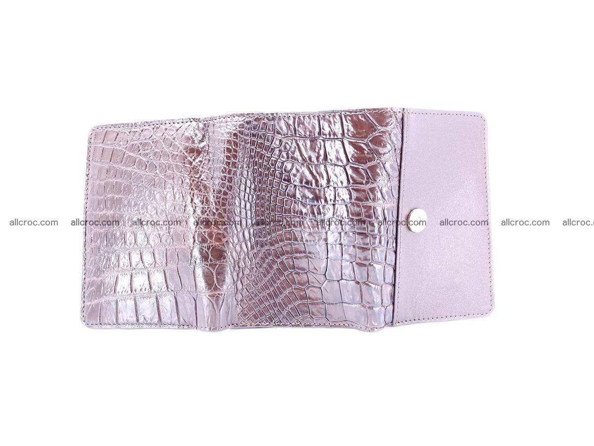 Genuine Siamese crocodile skin wallet for women 416 Foto 8