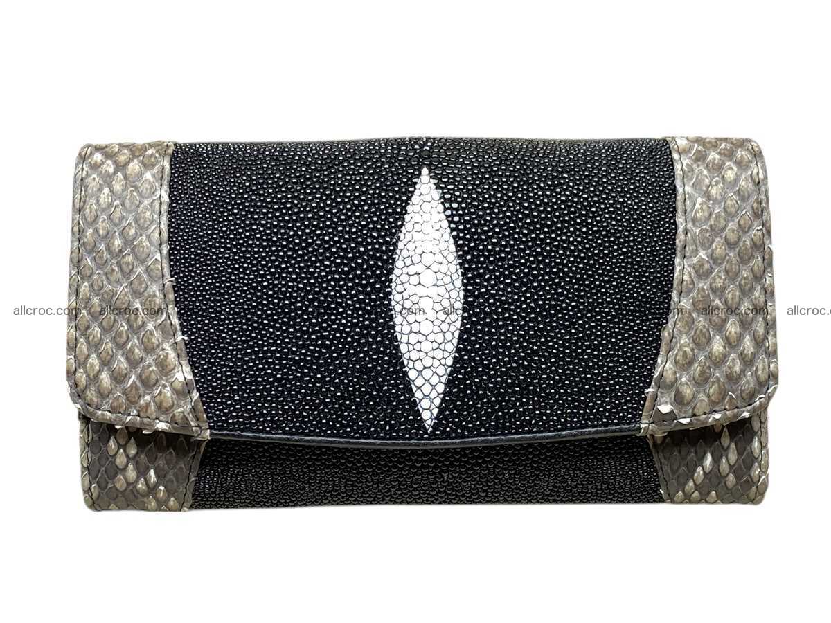 Stingray skin long wallet 2857 Foto 0