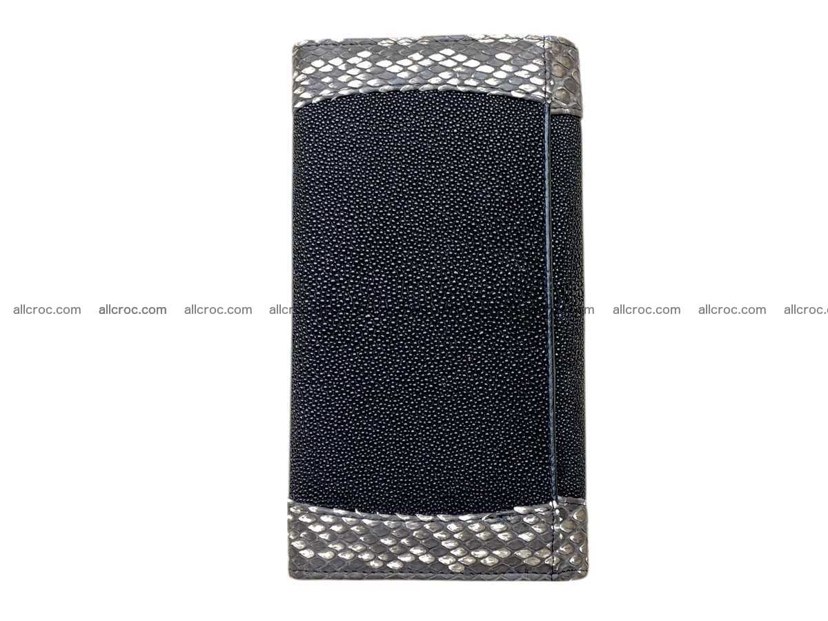 Stingray skin long wallet 2857 Foto 5