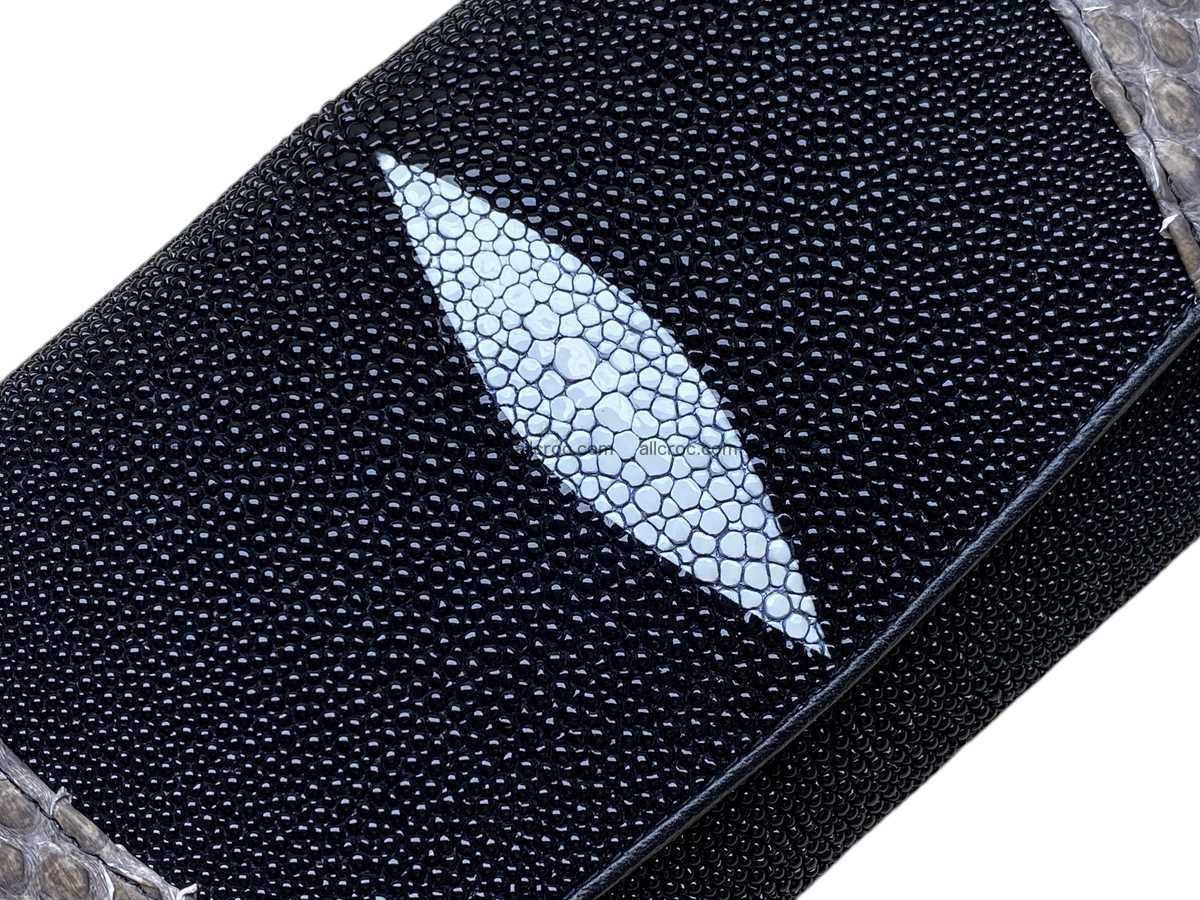 Stingray skin long wallet 2857 Foto 7
