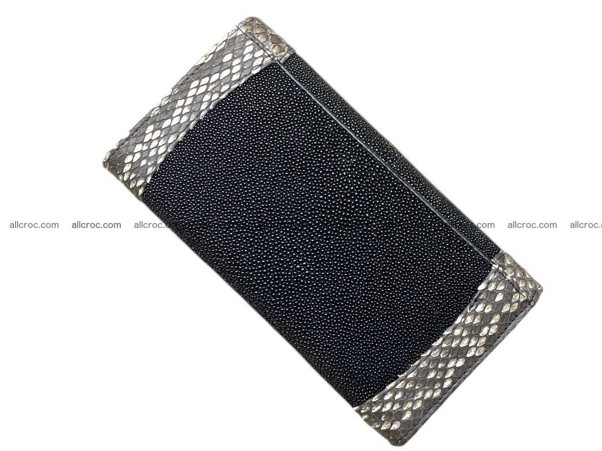 Stingray skin long wallet 2857 Foto 2