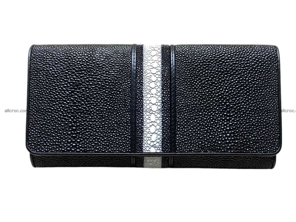 Stingray skin long wallet 2858 Foto 0