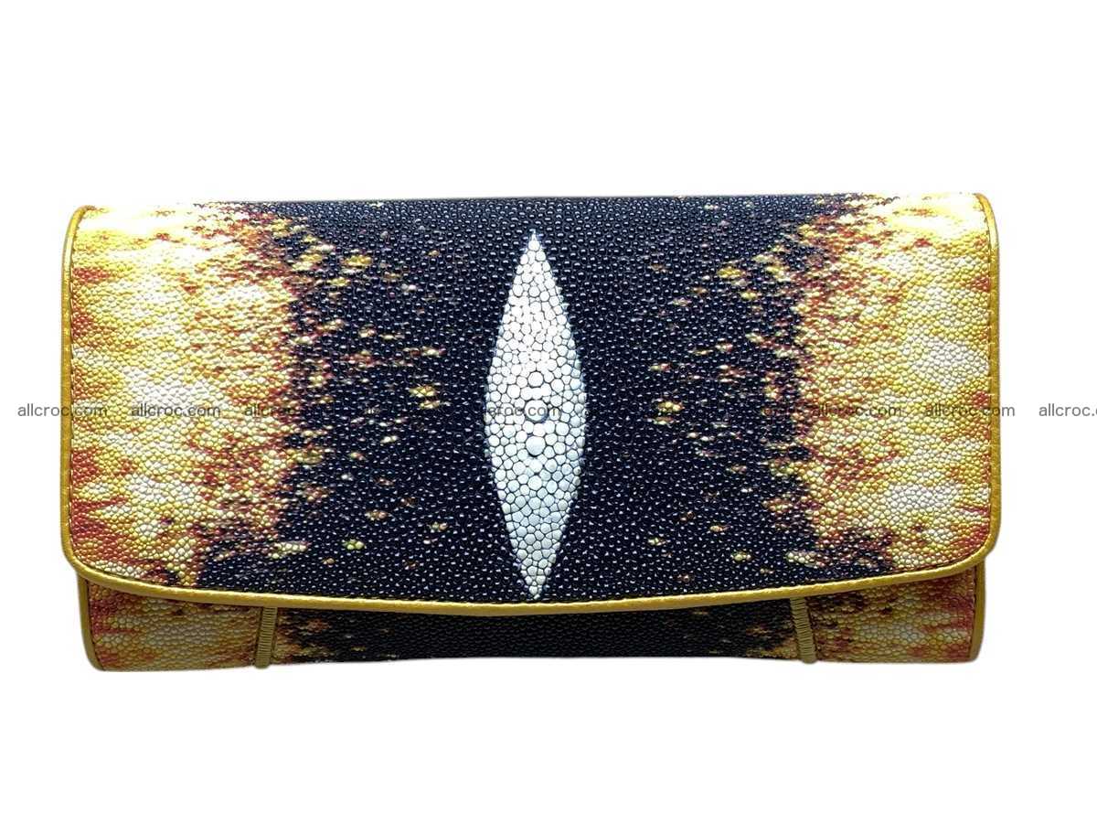Stingray skin long wallet 2852 Foto 0