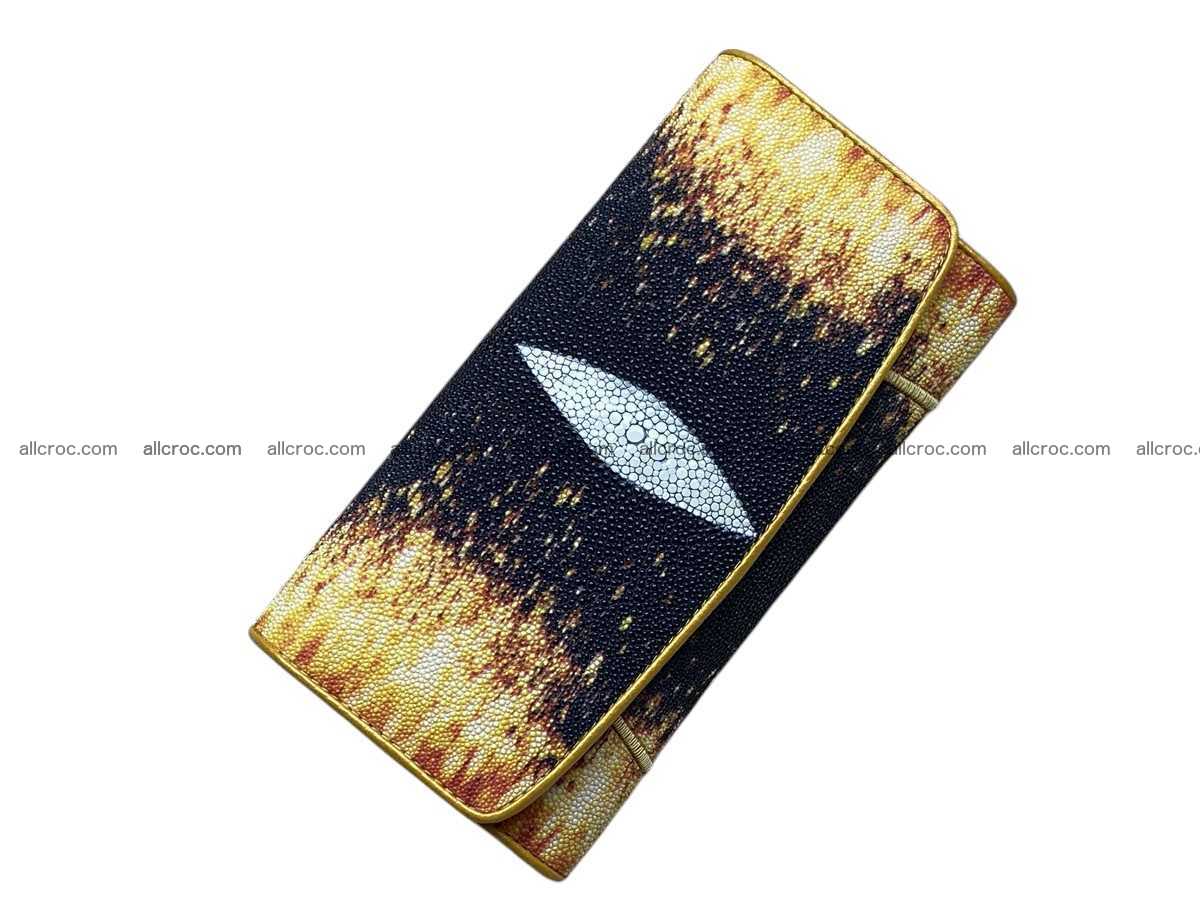 Stingray skin long wallet 2852 Foto 2