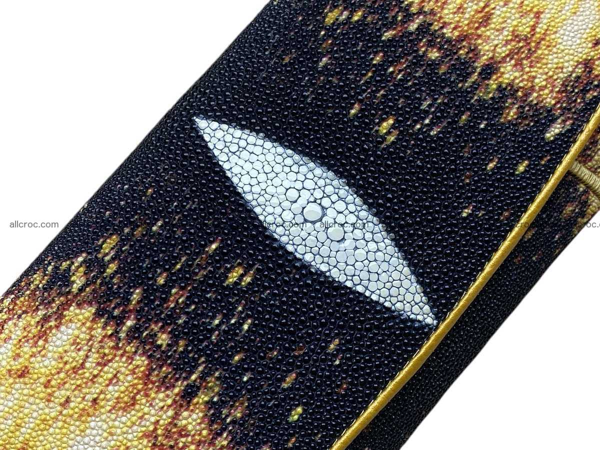 Stingray skin long wallet 2852 Foto 3