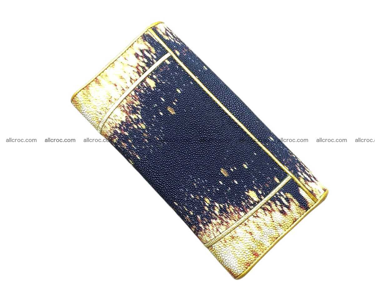 Stingray skin long wallet 2852 Foto 4