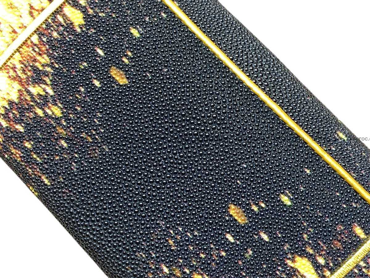 Stingray skin long wallet 2852 Foto 6