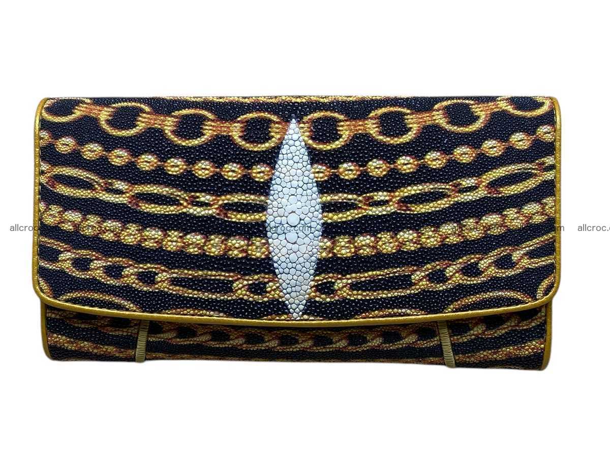 Stingray skin long wallet 2853 Foto 0
