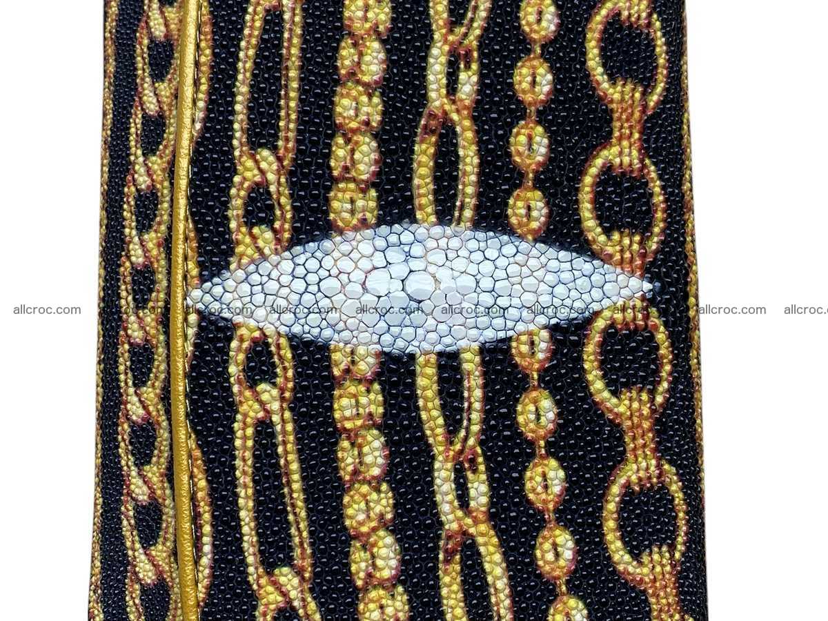 Stingray skin long wallet 2853 Foto 6