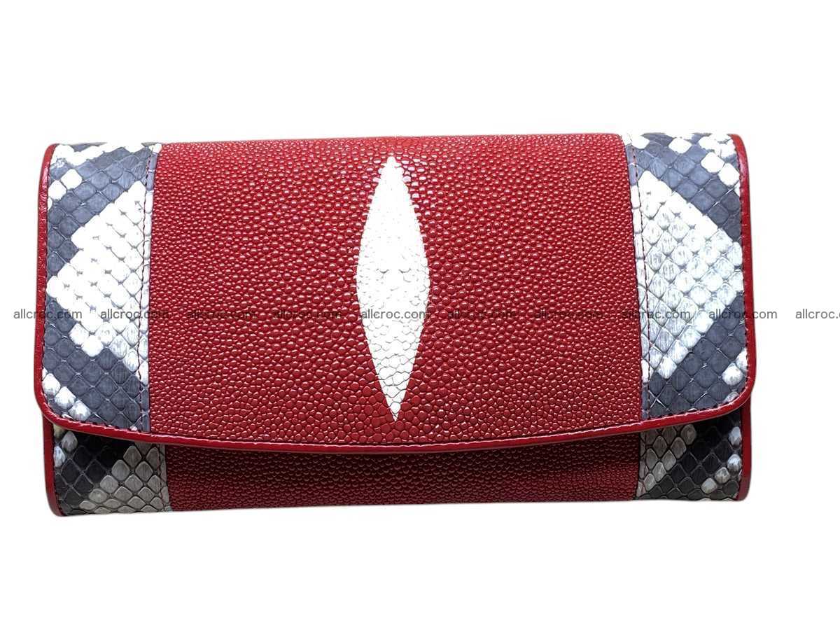 Stingray skin long wallet 2856 Foto 0