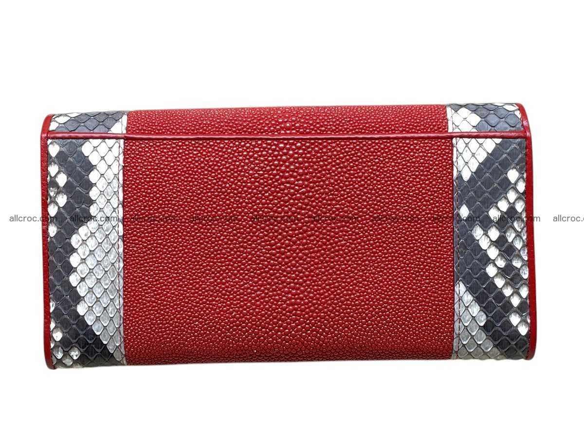 Stingray skin long wallet 2856 Foto 2