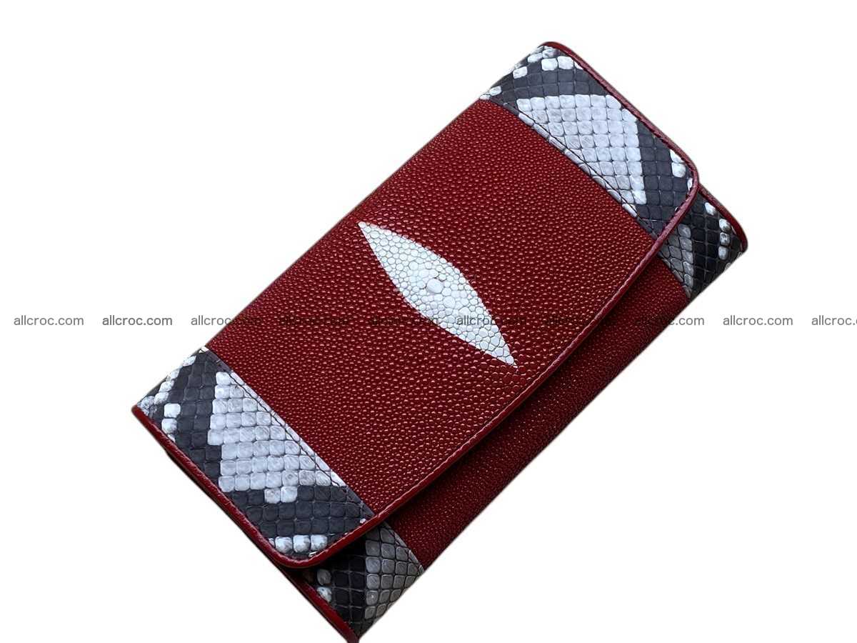 Stingray skin long wallet 2856 Foto 1