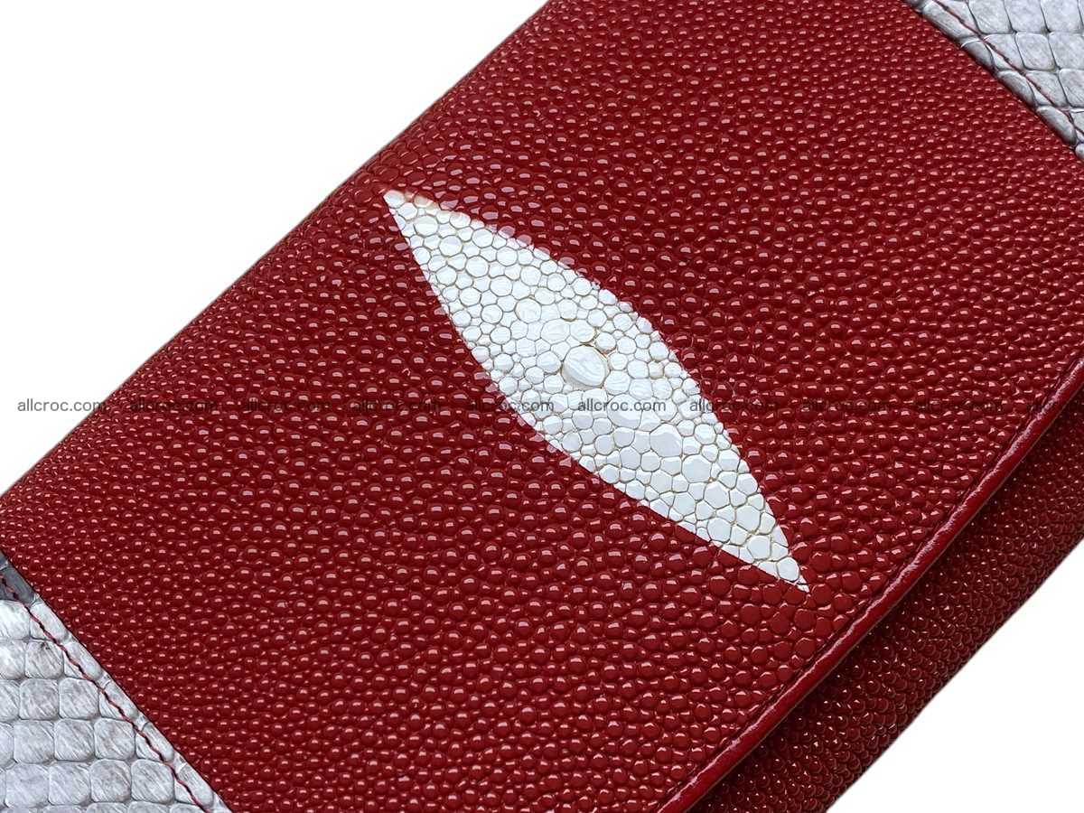Stingray skin long wallet 2856 Foto 3