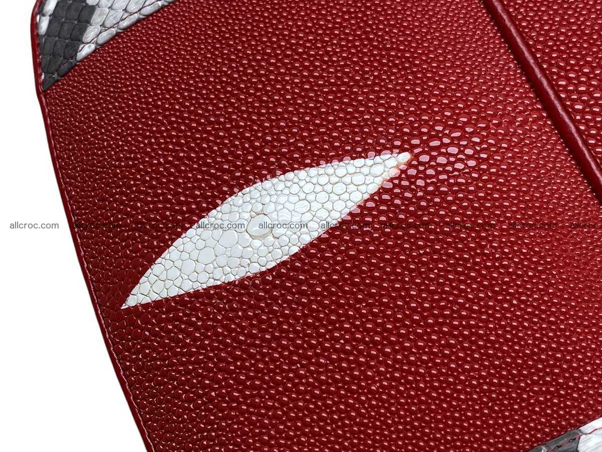 Stingray skin long wallet 2856 Foto 7