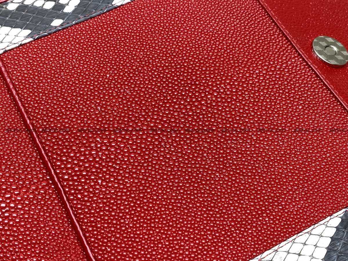 Stingray skin long wallet 2856 Foto 5