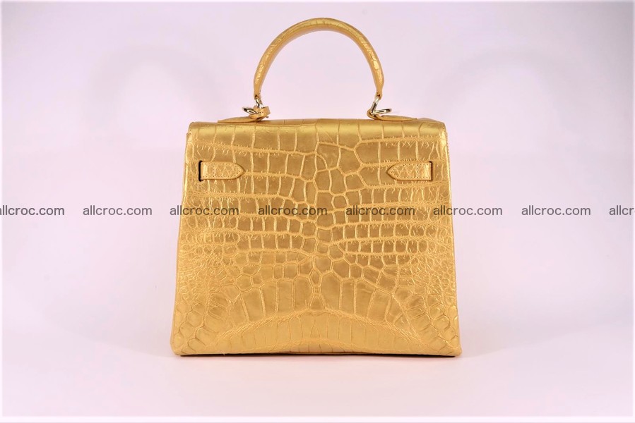 Crocodile skin handbag Kelly 1285