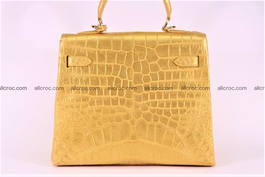 Crocodile skin handbag Kelly 1285