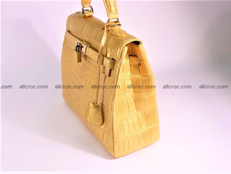 Crocodile skin handbag Kelly 1285