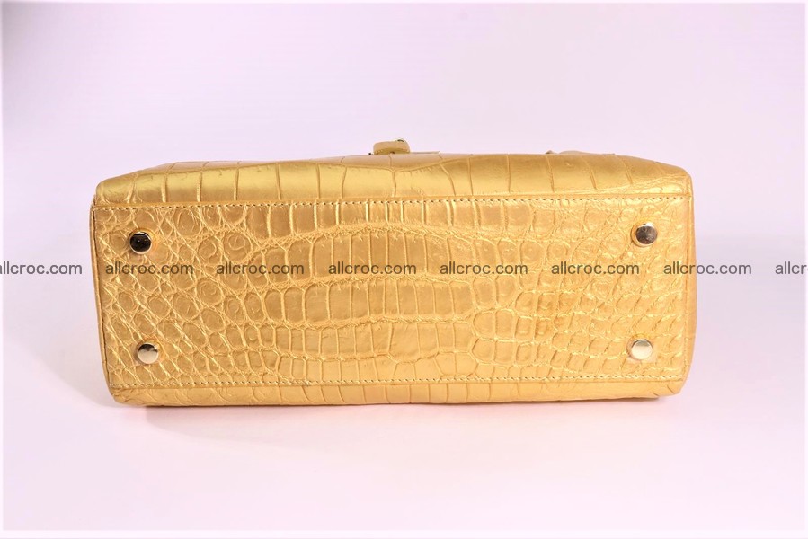 Crocodile skin handbag Kelly 1285