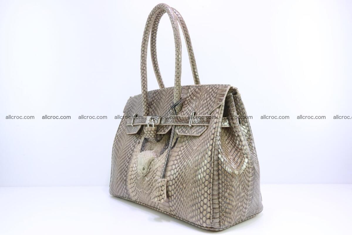 Handbag for lady from cobra skin copy of Birkin with cobra head 190 Foto 2