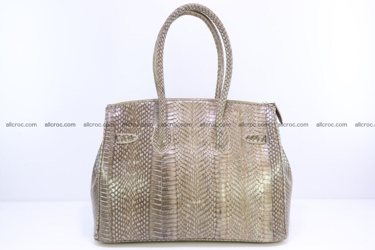 Handbag for lady from cobra skin copy of Birkin with cobra head 190 Foto 3
