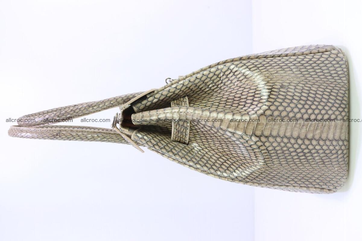 Handbag for lady from cobra skin copy of Birkin with cobra head 190 Foto 4