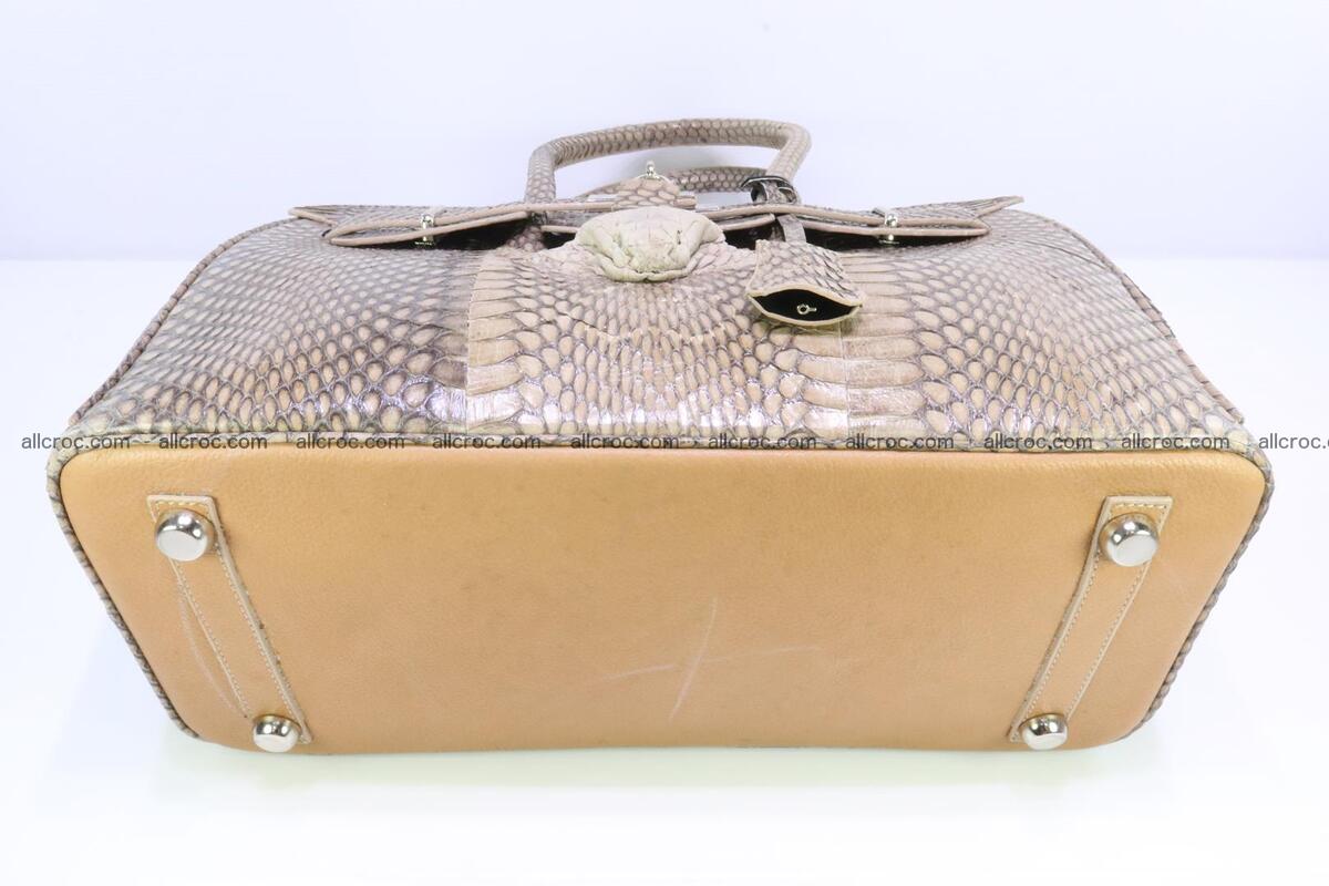 Handbag for lady from cobra skin copy of Birkin with cobra head 190 Foto 8