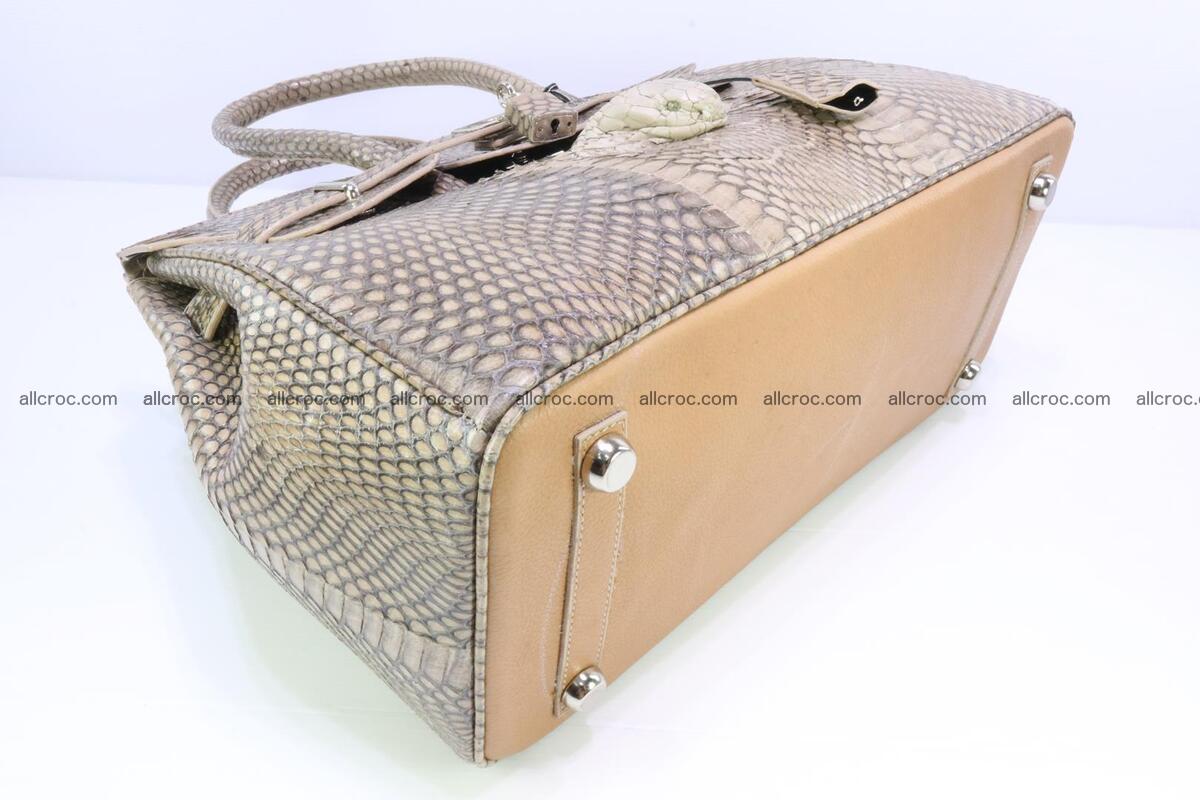 Handbag for lady from cobra skin copy of Birkin with cobra head 190 Foto 10