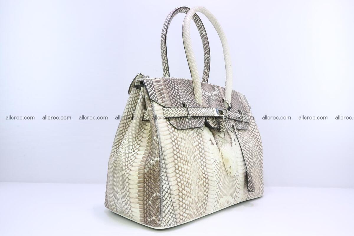 Handbag for lady from cobra skin copy of Birkin with cobra head 191 Foto 1