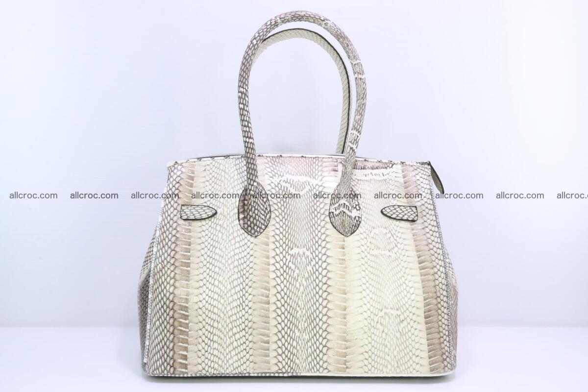 Handbag for lady from cobra skin copy of Birkin with cobra head 191 Foto 3
