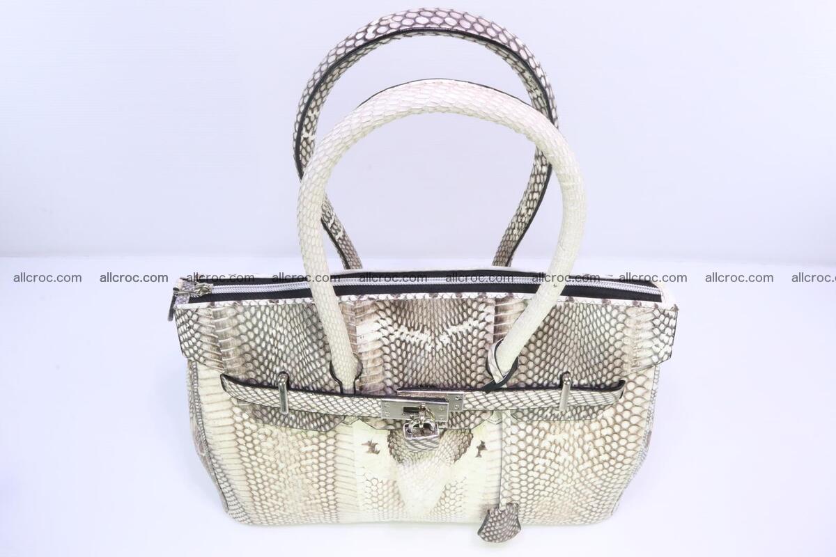 Handbag for lady from cobra skin copy of Birkin with cobra head 191 Foto 5