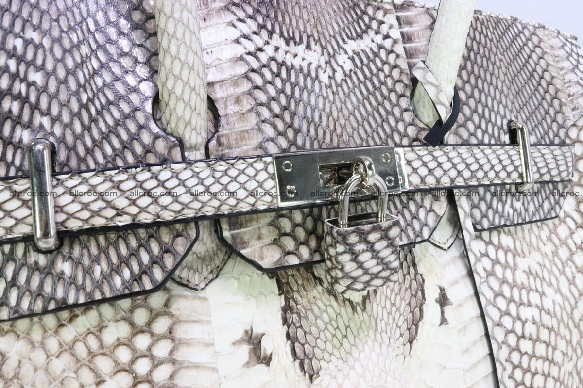 Handbag for lady from cobra skin copy of Birkin with cobra head 191 Foto 8