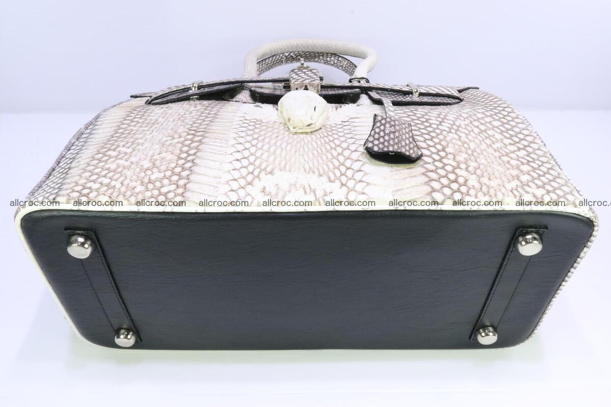 Handbag for lady from cobra skin copy of Birkin with cobra head 191 Foto 9