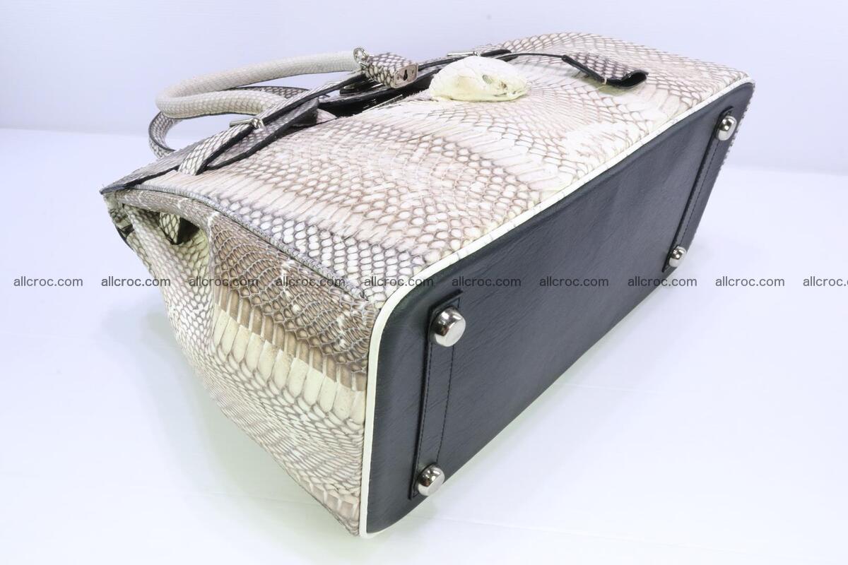 Handbag for lady from cobra skin copy of Birkin with cobra head 191 Foto 10