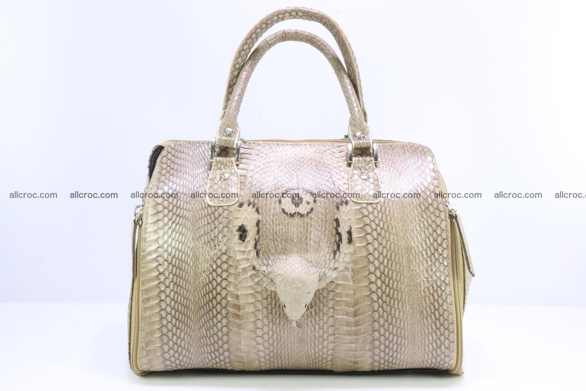 Handbag for lady from cobra skin with cobra head 189 Foto 0