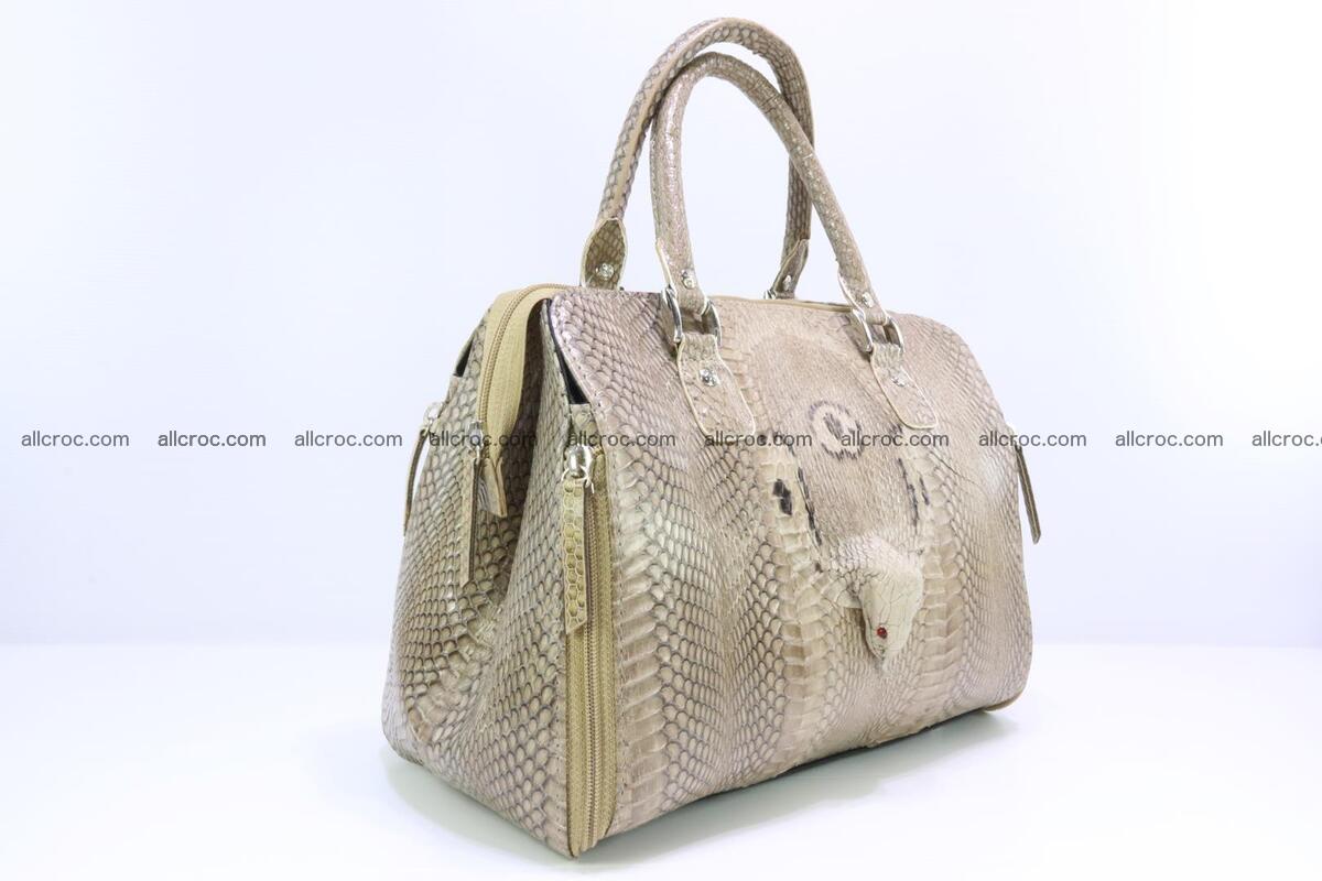 Handbag for lady from cobra skin with cobra head 189 Foto 1