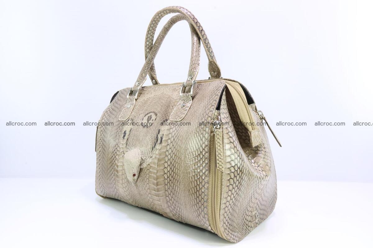 Handbag for lady from cobra skin with cobra head 189 Foto 2