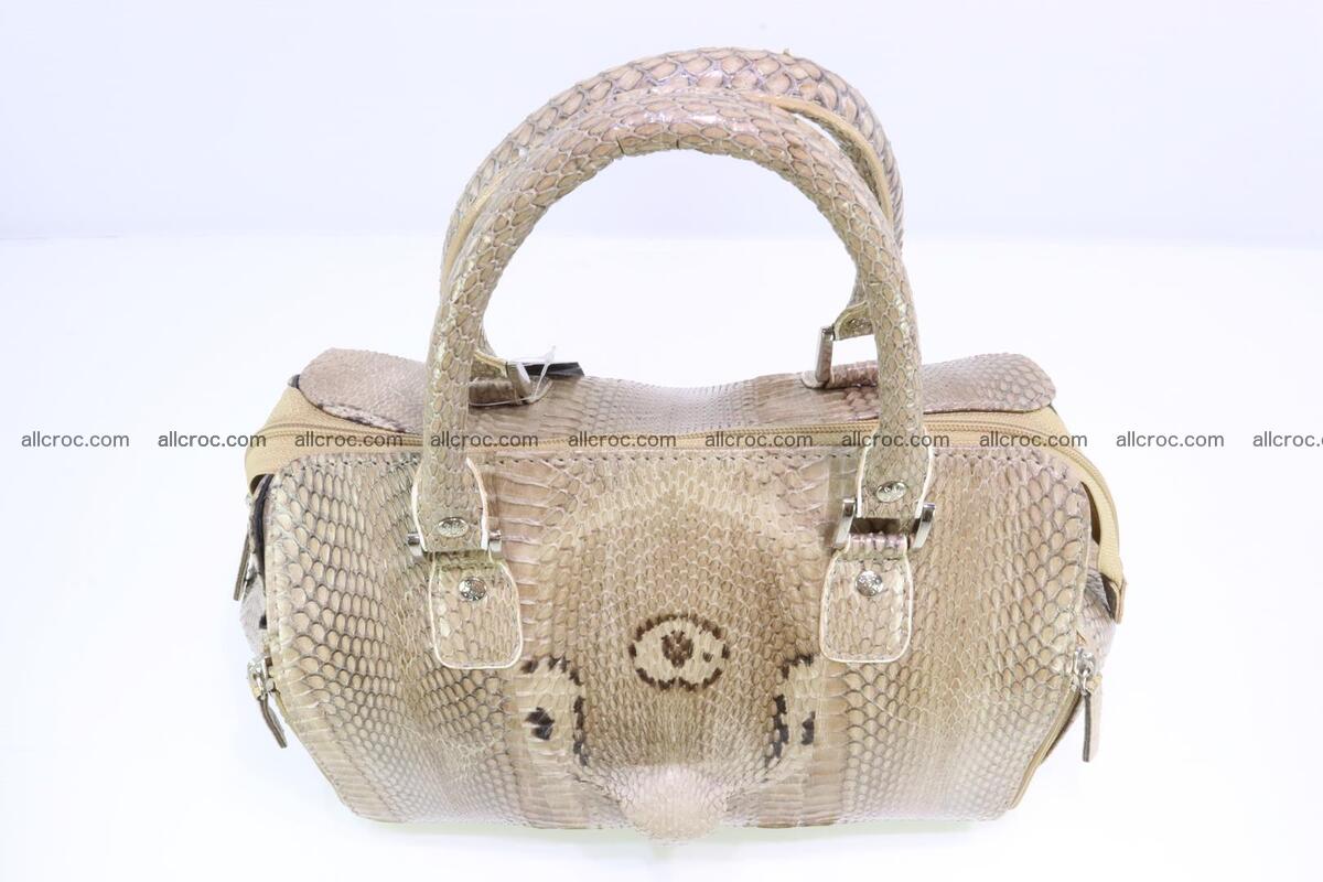 Handbag for lady from cobra skin with cobra head 189 Foto 5