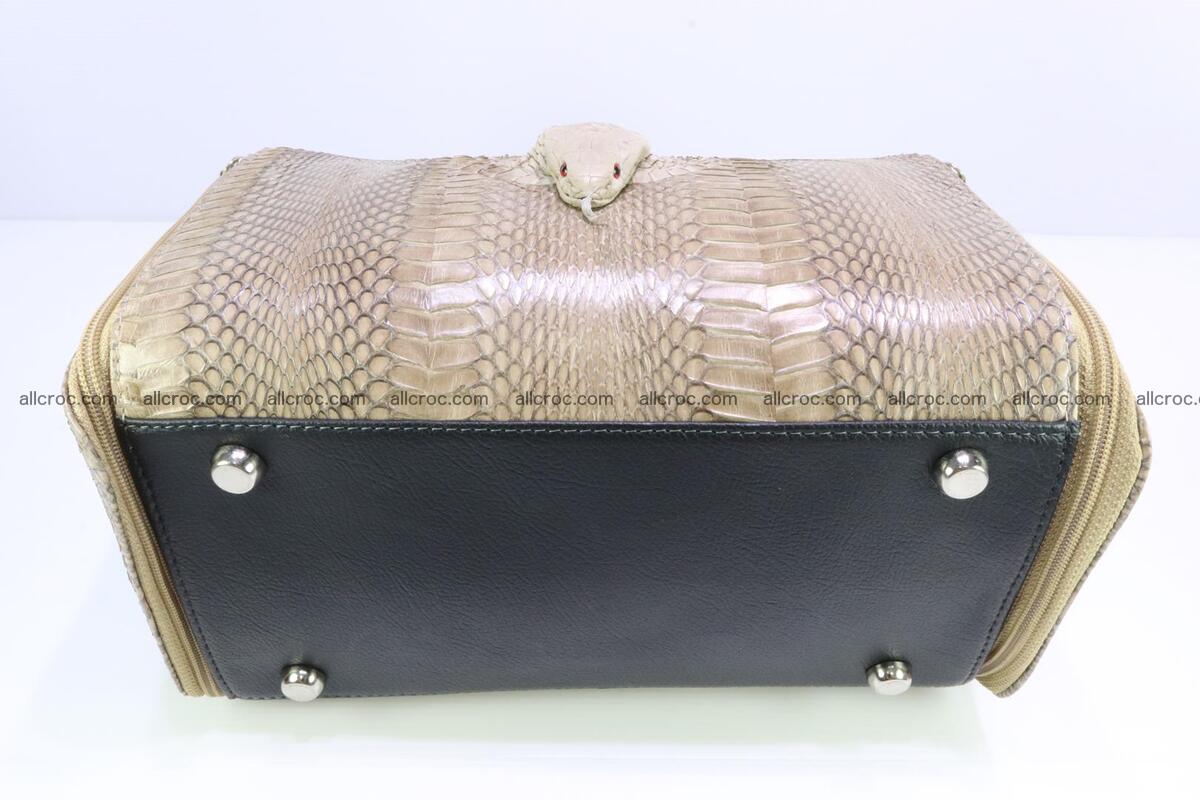 Handbag for lady from cobra skin with cobra head 189 Foto 7