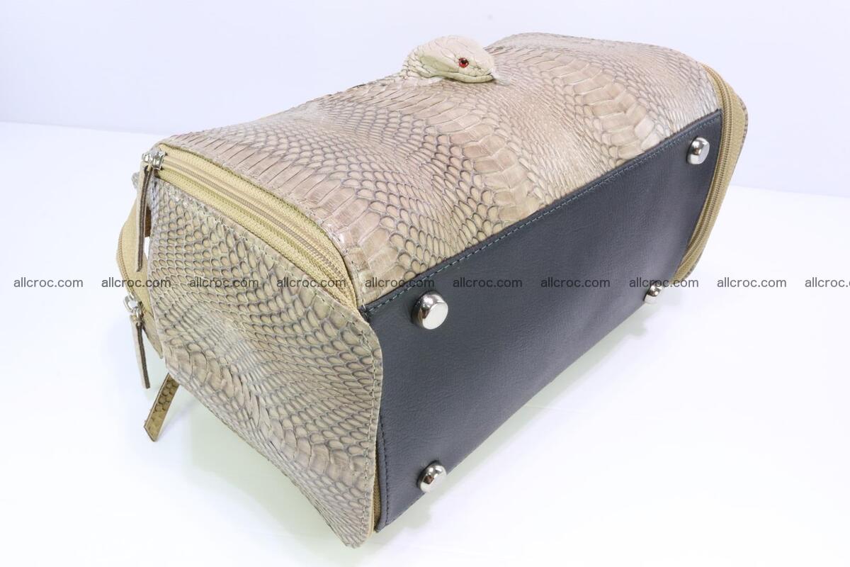 Handbag for lady from cobra skin with cobra head 189 Foto 9