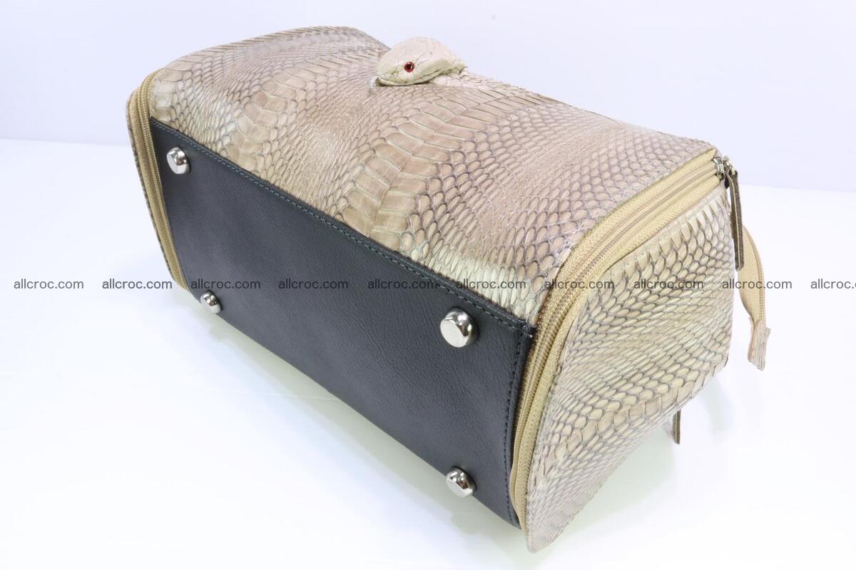 Handbag for lady from cobra skin with cobra head 189 Foto 10