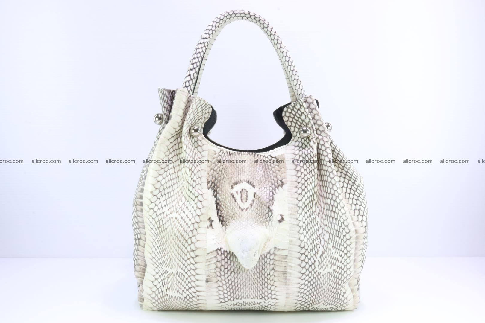 Handbag for lady from cobra skin with cobra head  165 Foto 0